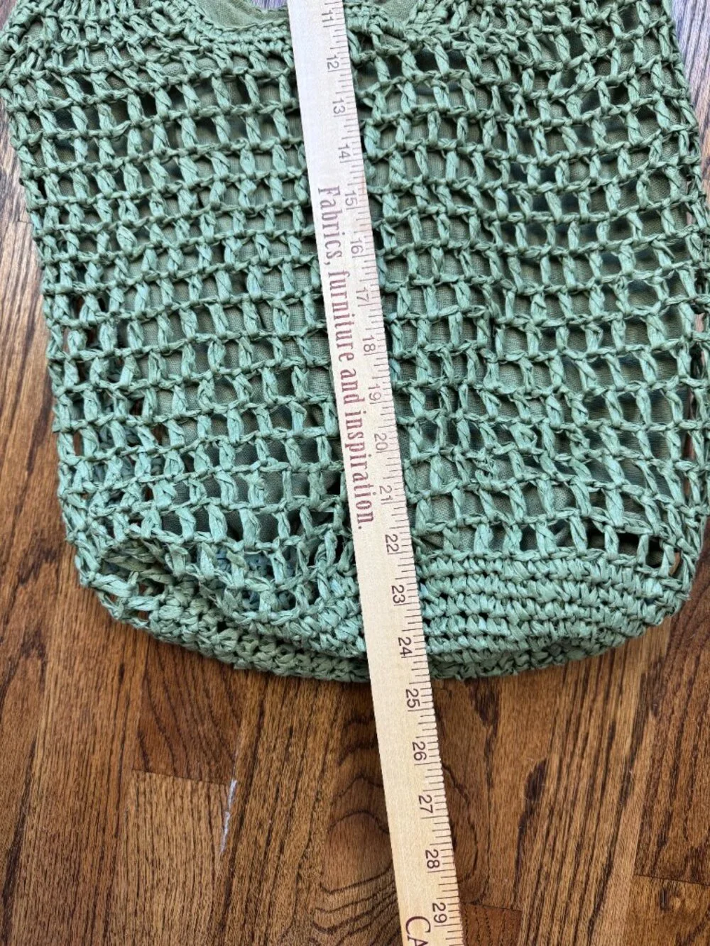 Haute Hippie  Raffia Woven Hobo Bag Mint Green Boho Woven